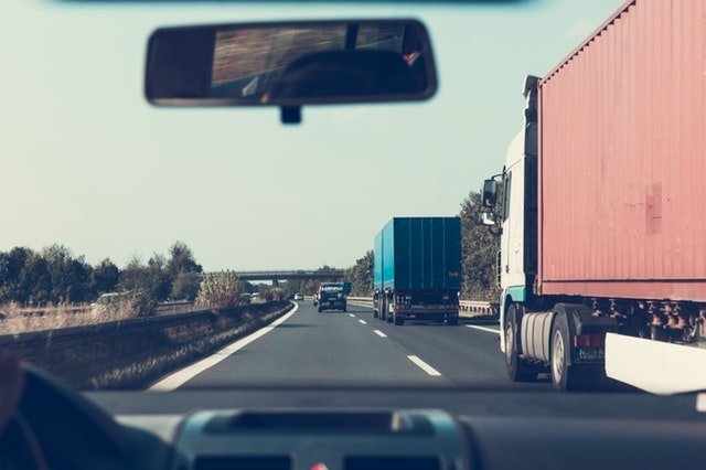 truck driver following too close